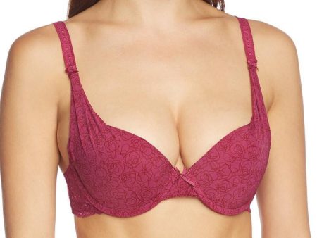 Sassa Fuchsia Deep Plunge Push-Up Bra For Sale