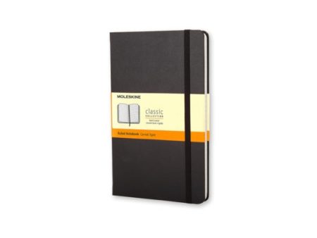 Moleskine Large Ruled Hardcover Notebook Black on Sale