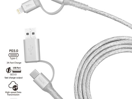 inno3C 創品 i-4LA-20 4 in 1 Lightning Type-C to USB Type-C 線 (2米) on Sale